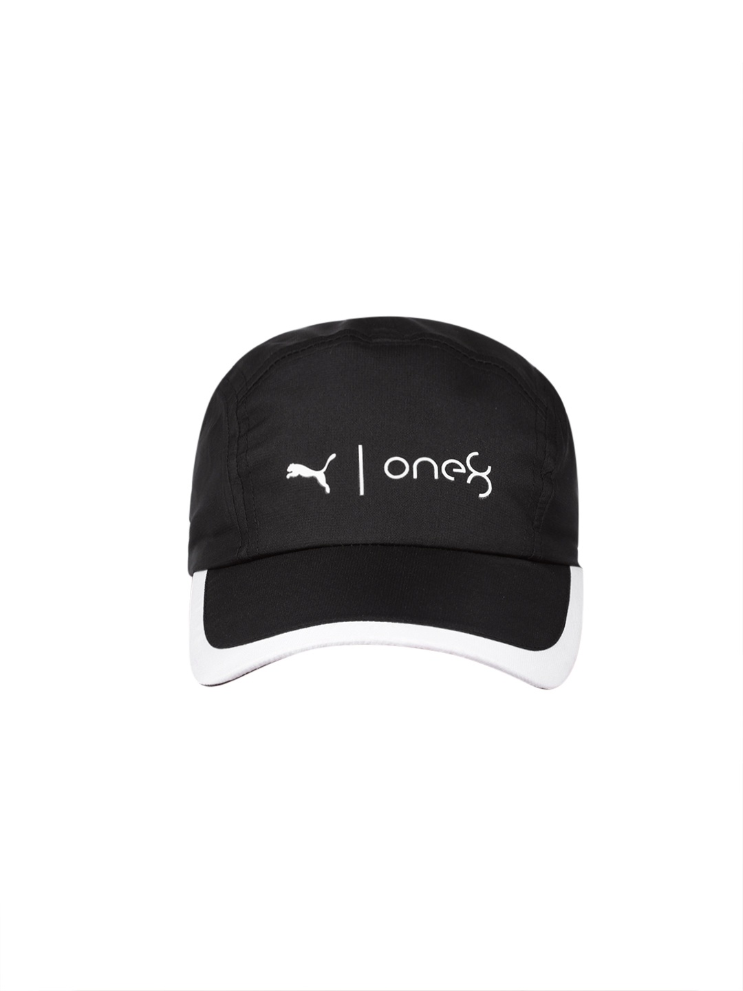 Puma Unisex 5 Panel Brand Logo Printed Baseball Cap, Black