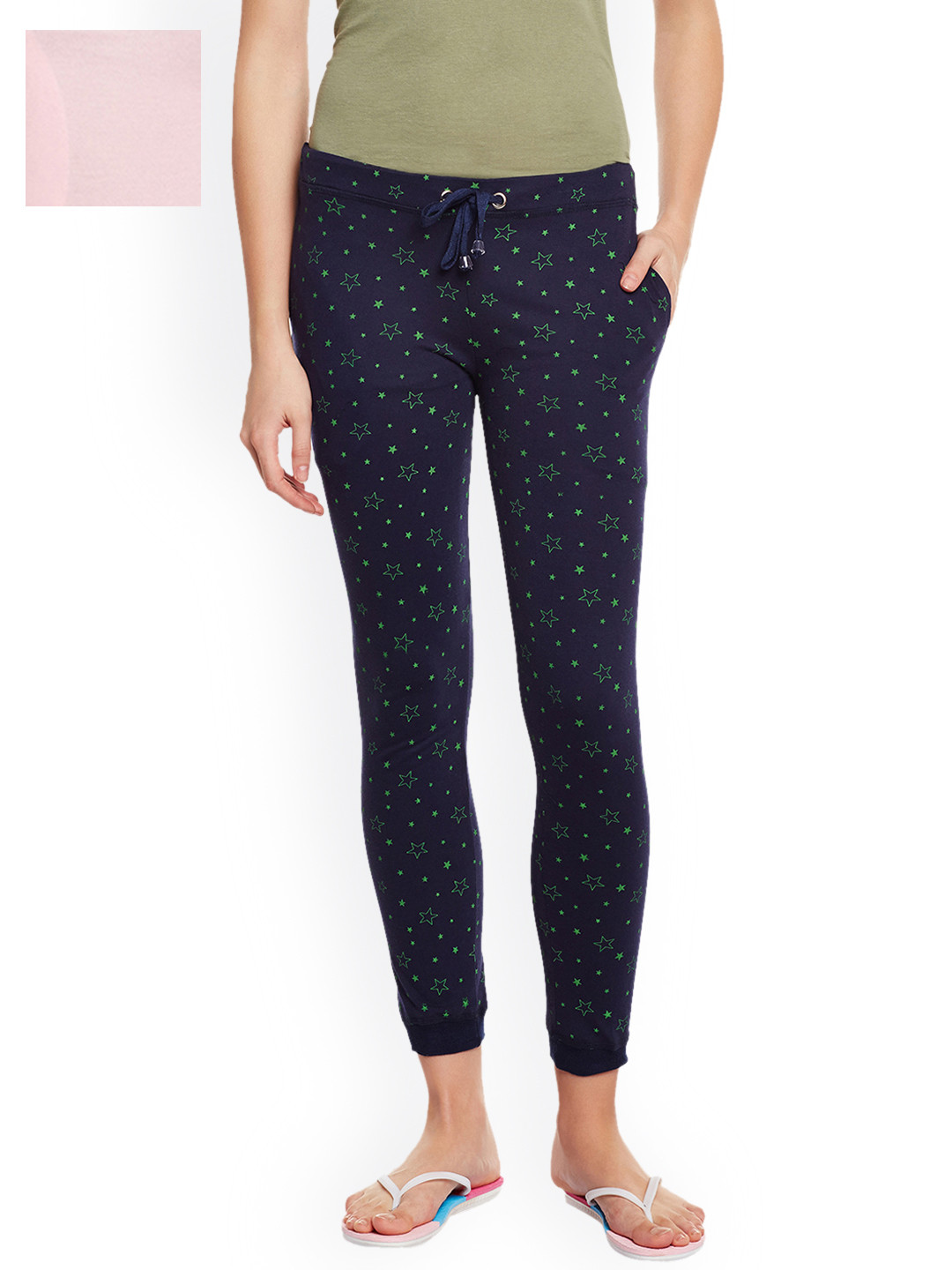 

VIMAL JONNEY Women Pack of 2 Lounge Pants F4PINK-F4PRTN-02, Pink