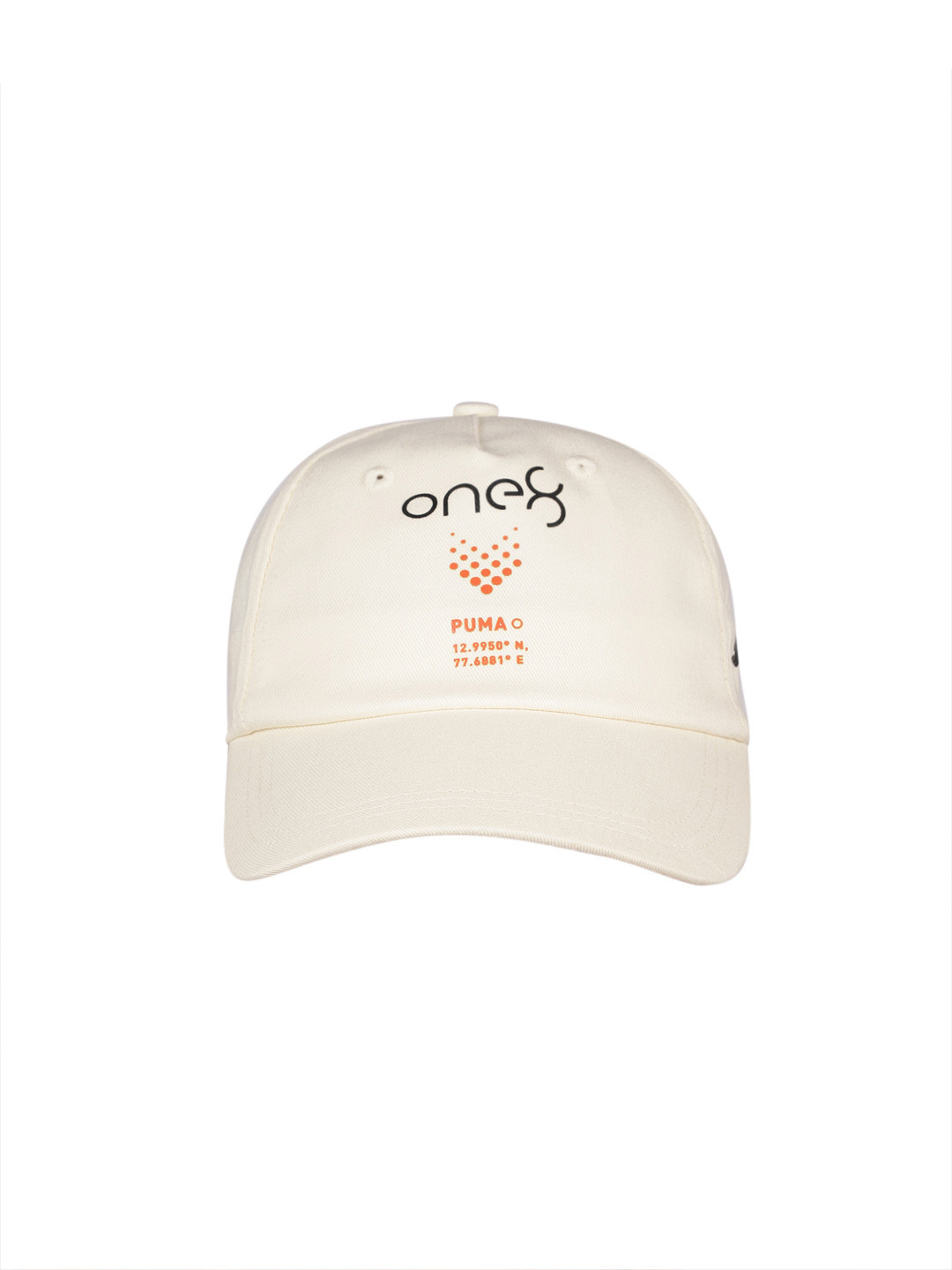 

one8 x PUMA Unisex Brand Logo Print Core Pure Cotton Baseball Cap, Off white