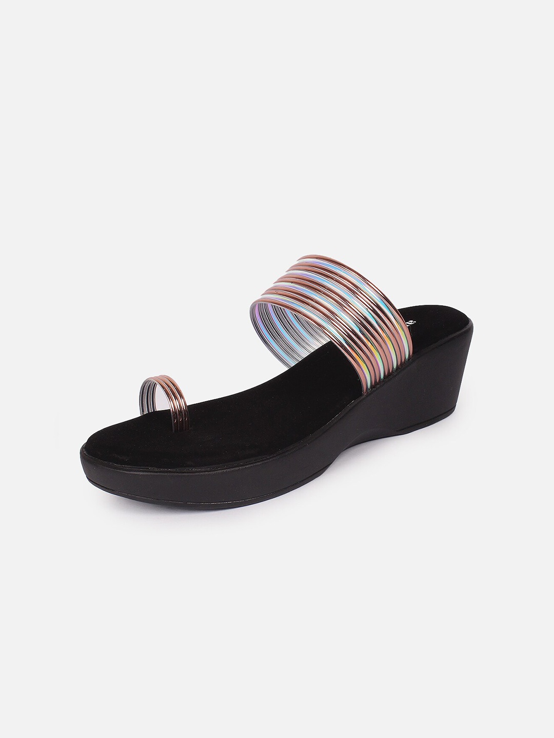 

Anouk One Toe Flatform Heels, Rose gold