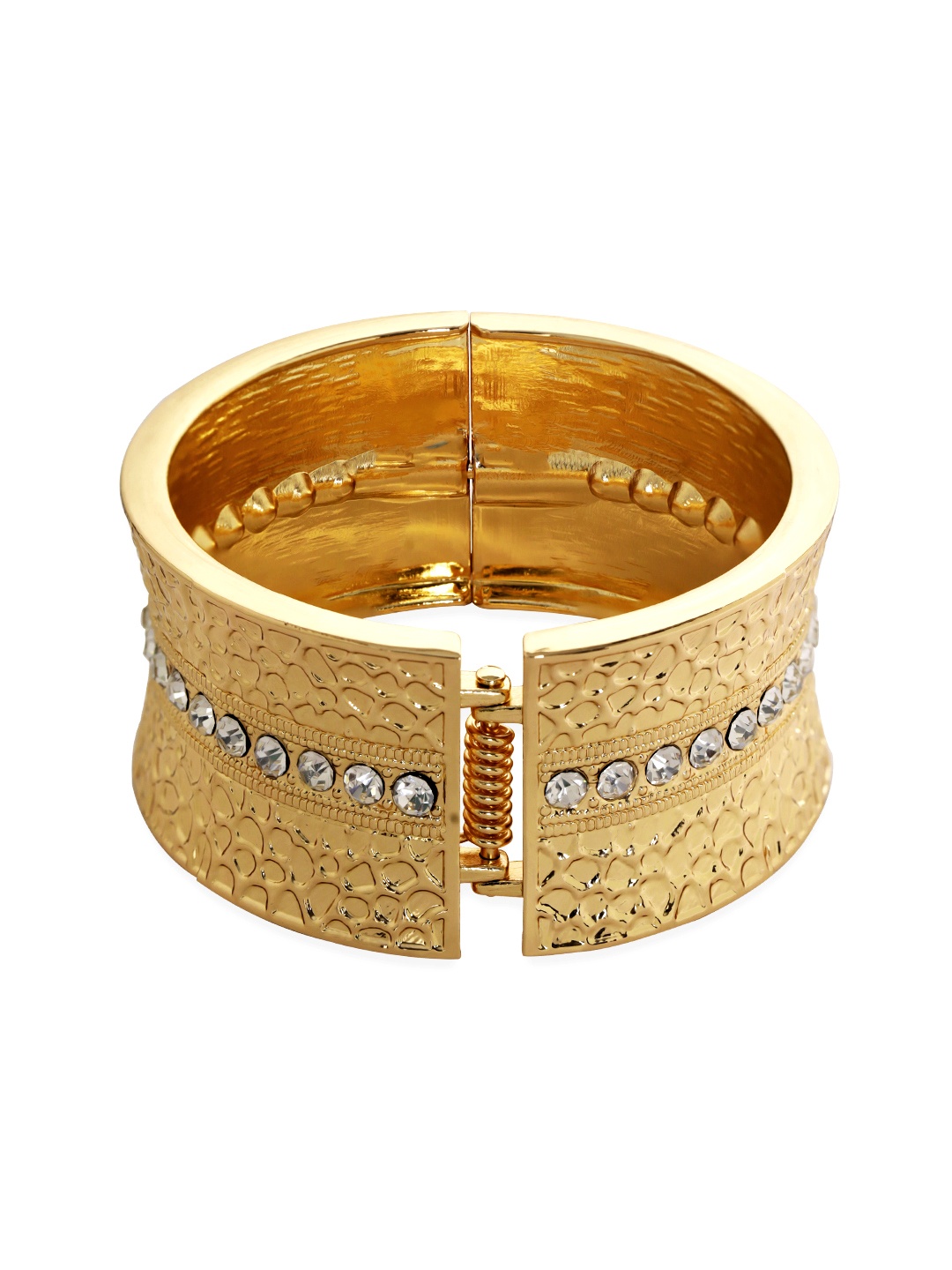 

Rubans Voguish 18k Gold Plated Tarnish-Free Waterproof Demi-Fine Kada Bracelet