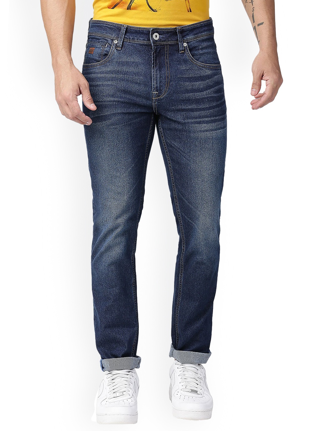 

Killer Men Original Regular Fit Heavy Fade Cotton Jeans, Blue