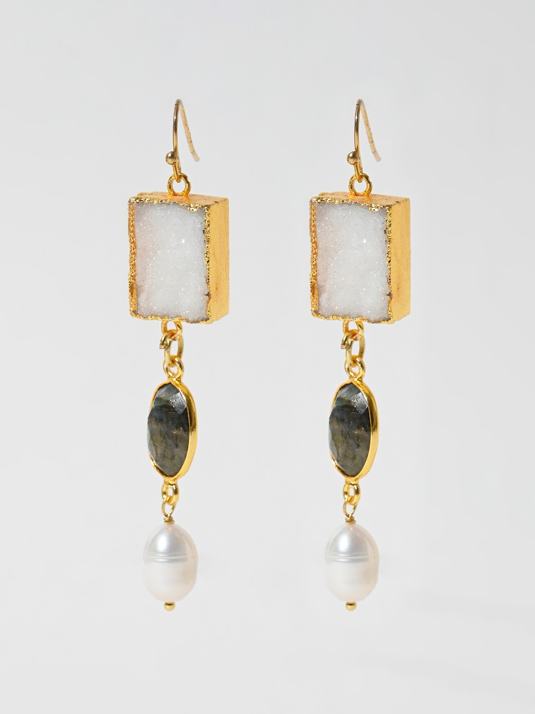 

XPNSV Gold-Plated Drop Earrings