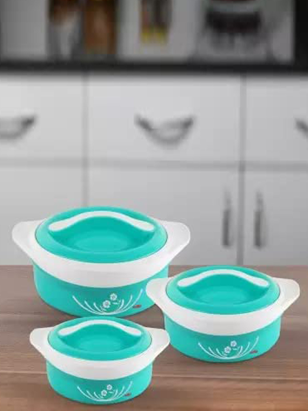 

Cello 3-Pcs Green Thermoware Casserole Set