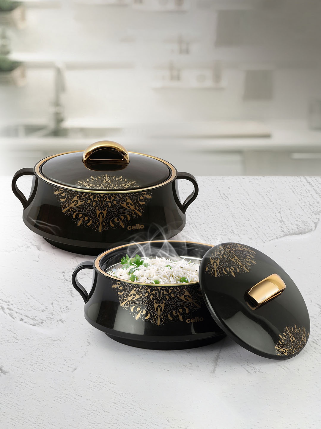 

Cello Midas 2-Pieces Black Casserole 1L Each