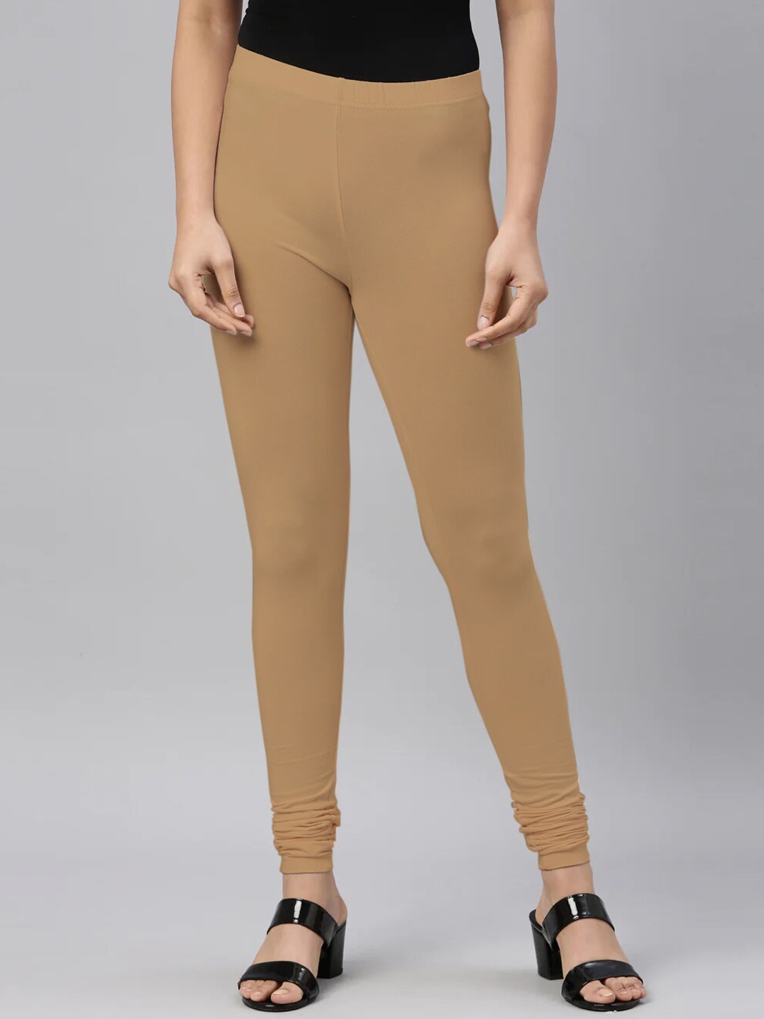 

SANADO Churidar Length Leggings, Camel brown