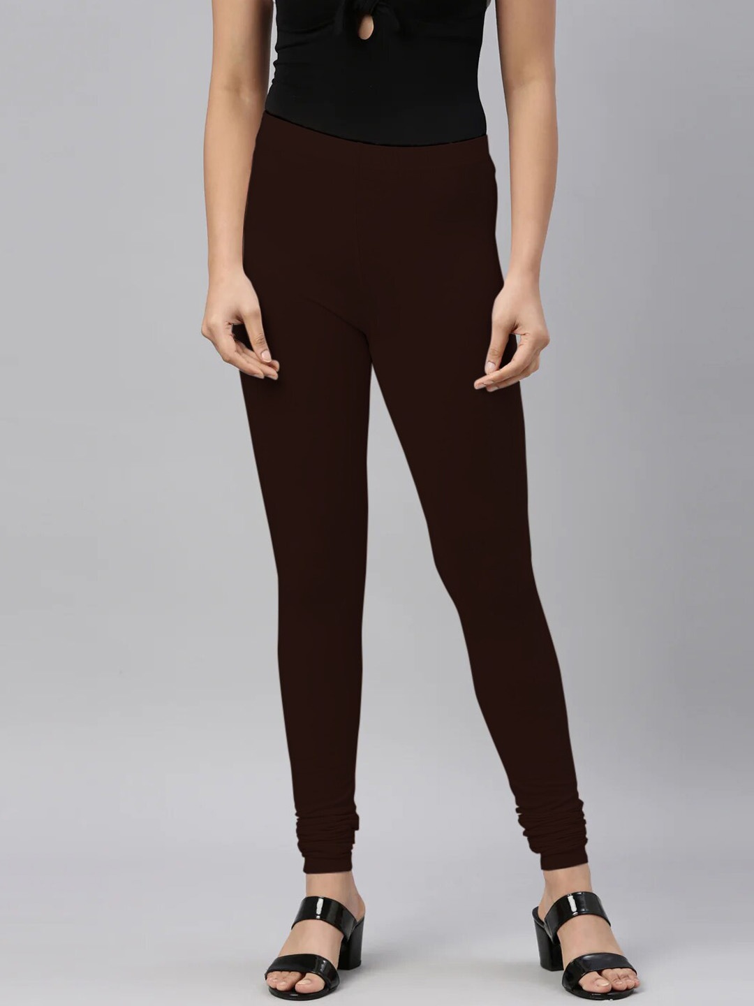 

SANADO Churidar Length Leggings, Brown