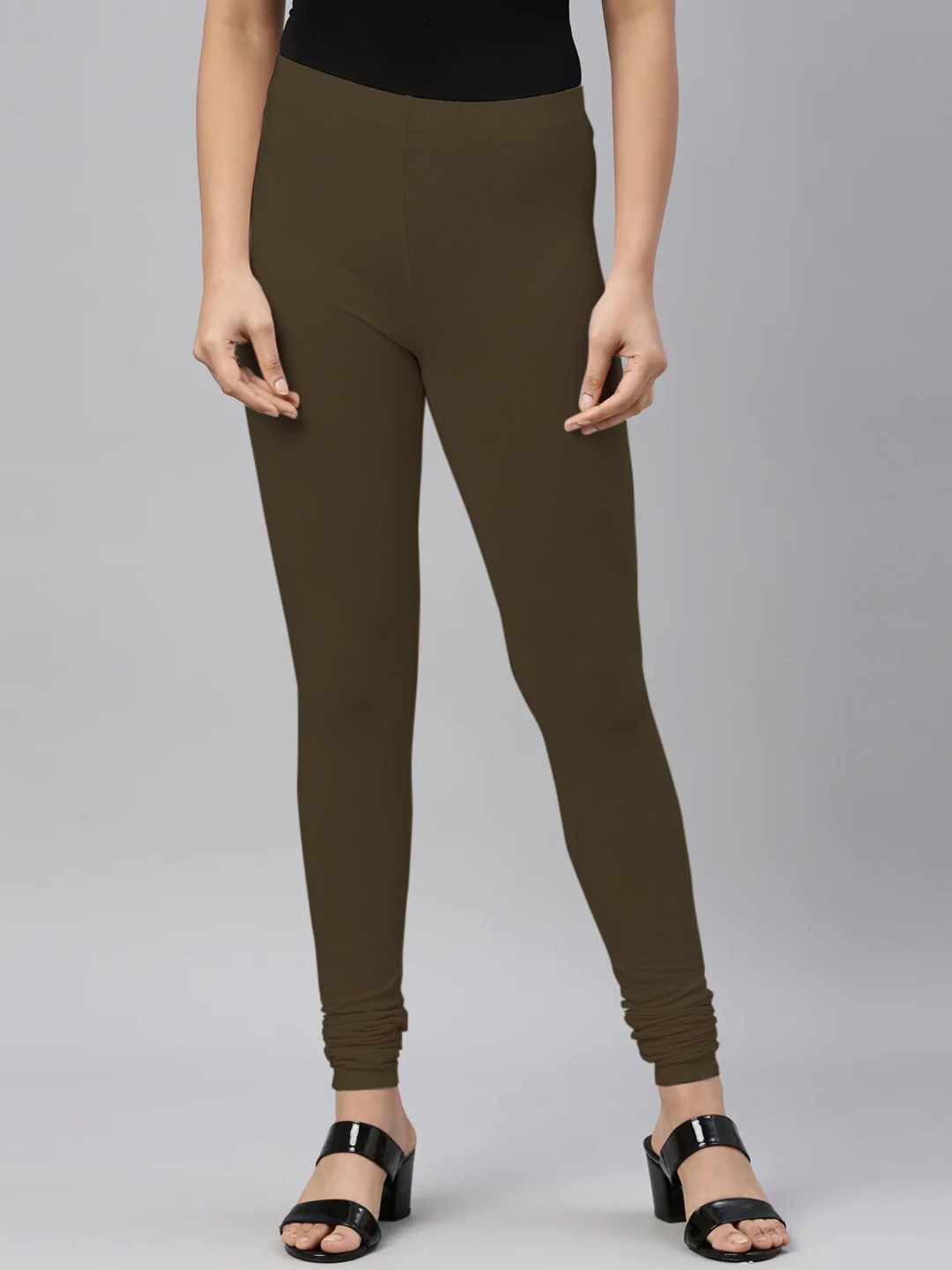 

SANADO Churidar Length Leggings, Olive