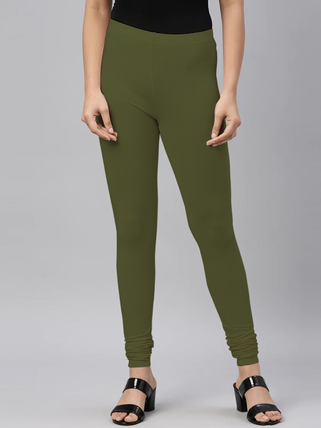 

SANADO Churidar Length Leggings, Olive