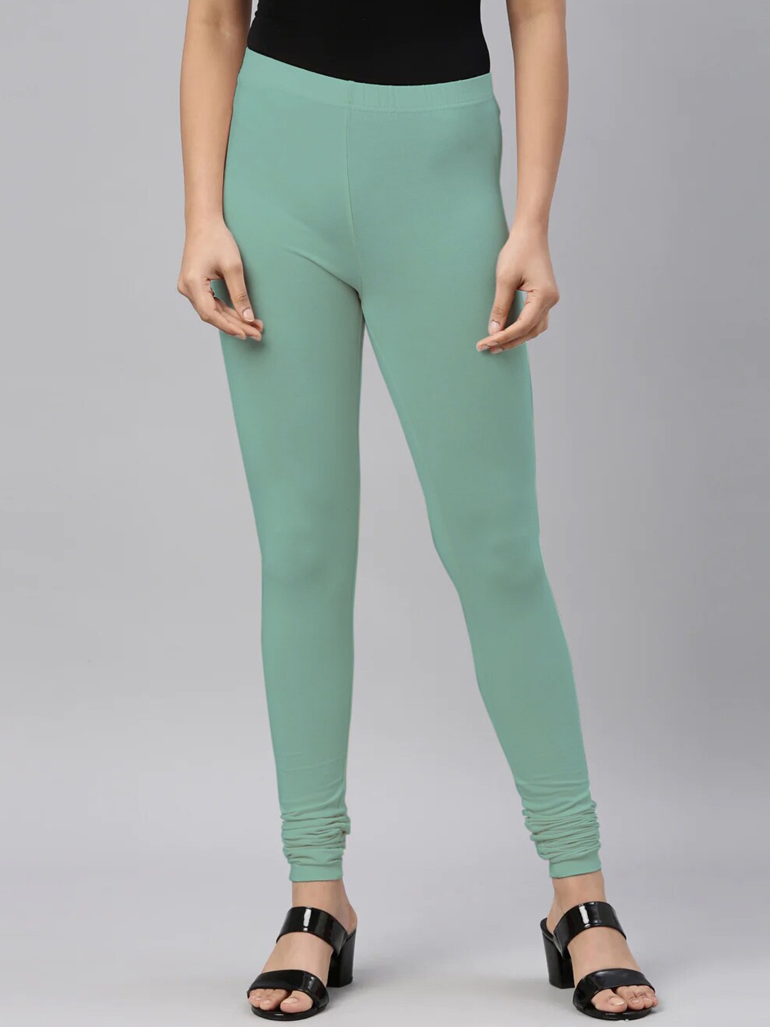 

SANADO Churidar Length Leggings, Sea green