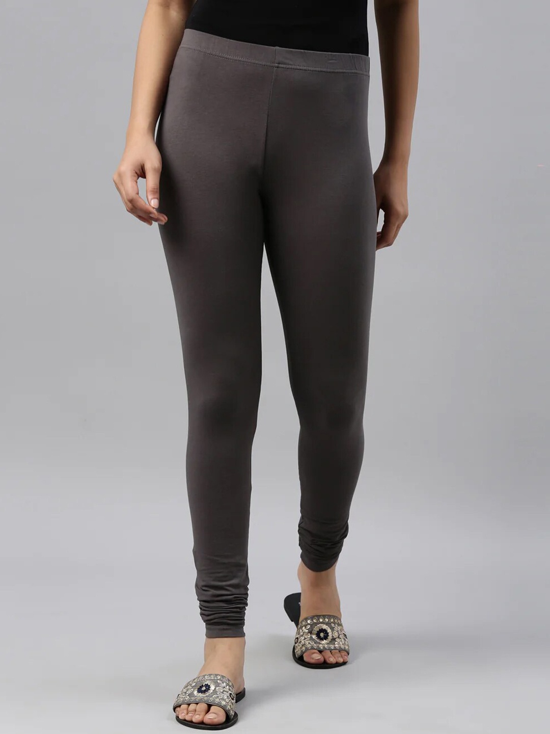 

SANADO Churidar Length Leggings, Grey melange