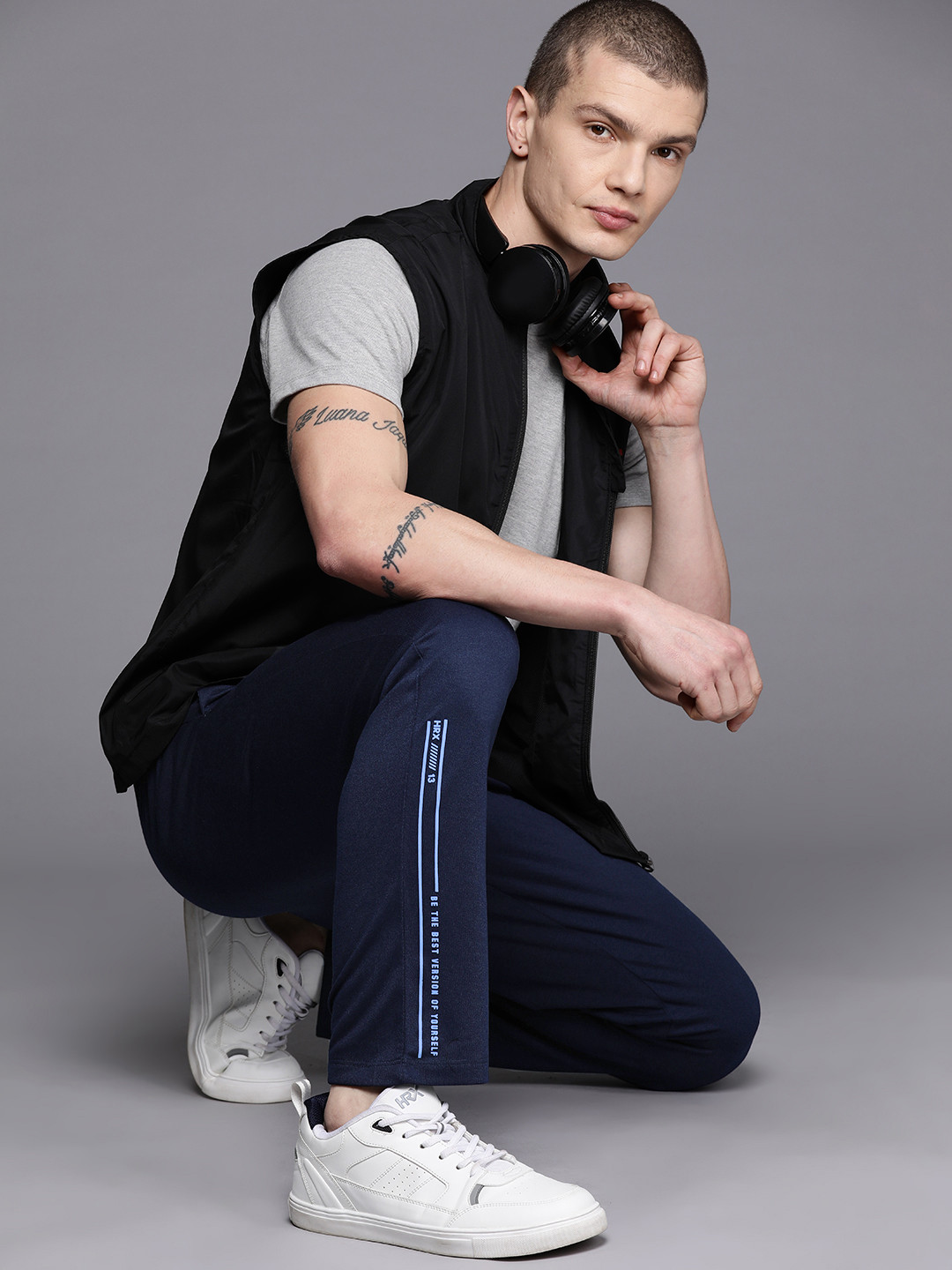 

HRX by Hrithik Roshan Men Lifestyle Track Pants, Navy blue