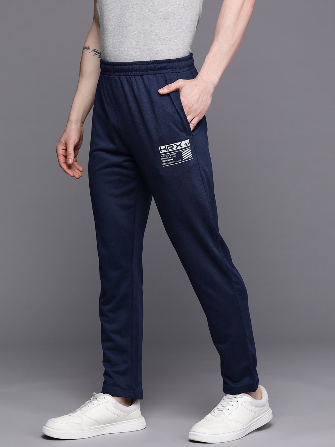 

HRX by Hrithik Roshan Men Lifestyle Track Pants, Navy blue