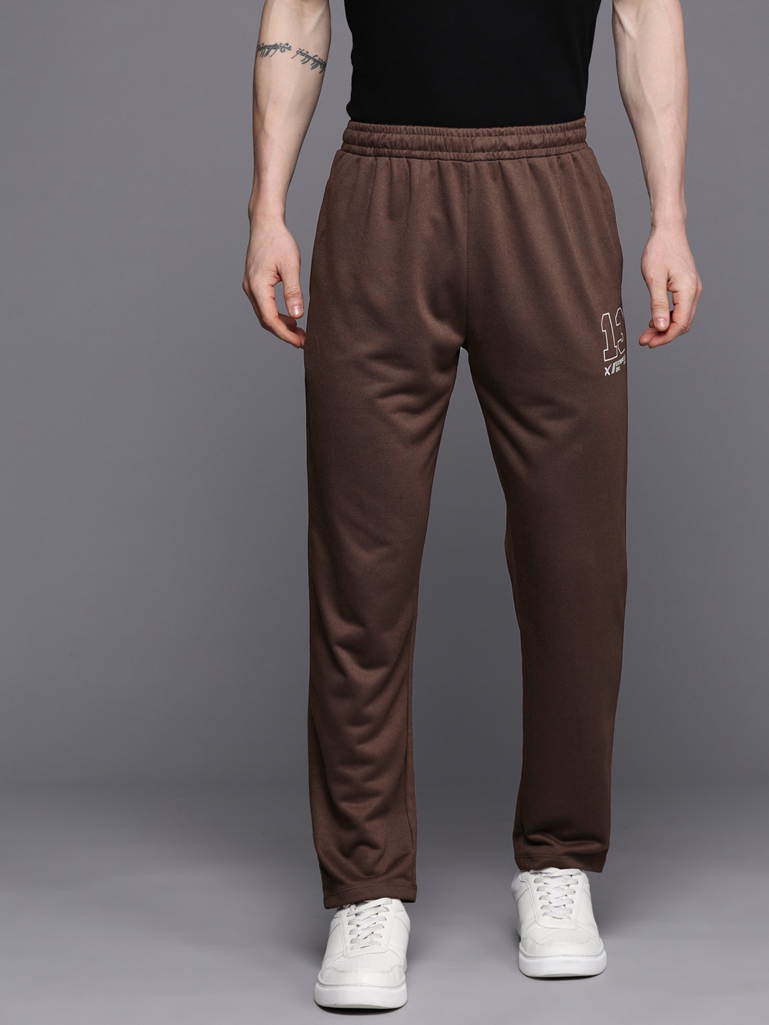 

HRX by Hrithik Roshan Men Regular Fit Lifestyle Track Pants, Brown