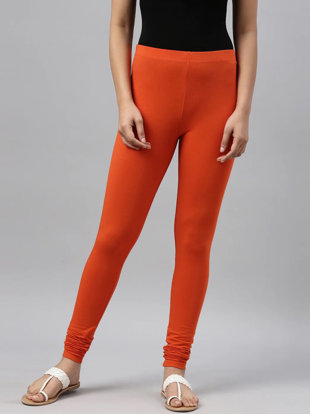 

SANADO Churidar Length Leggings, Orange