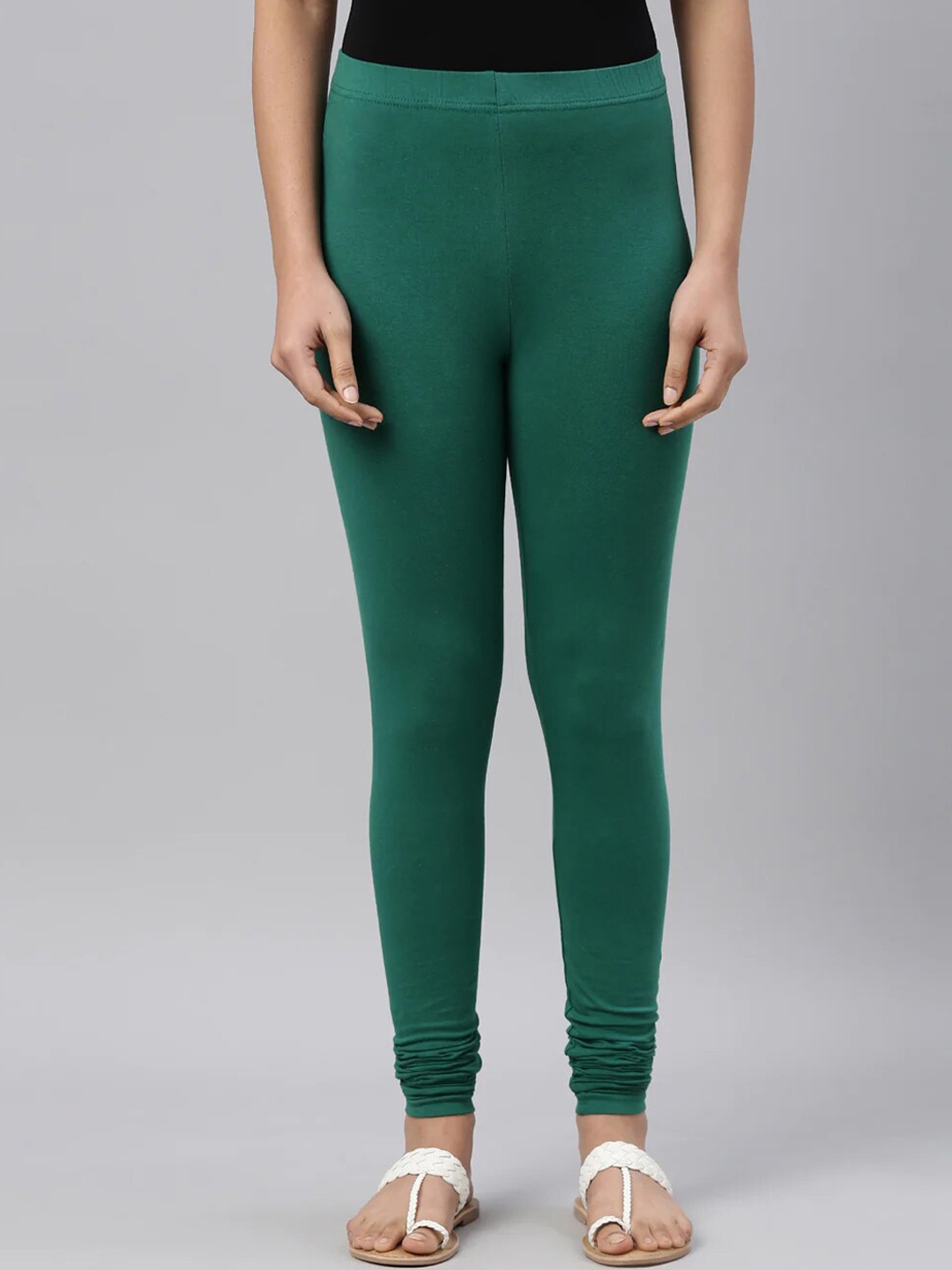 

SANADO Churidar Length Leggings, Green