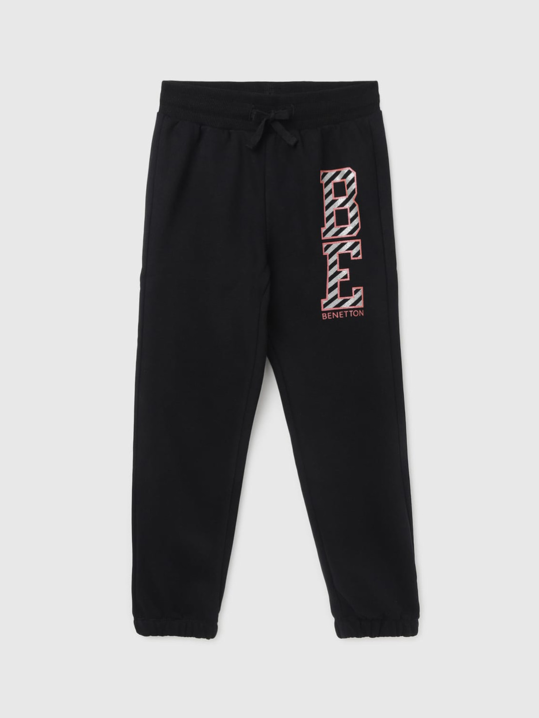 

United Colors of Benetton Girls Printed Joggers, Black