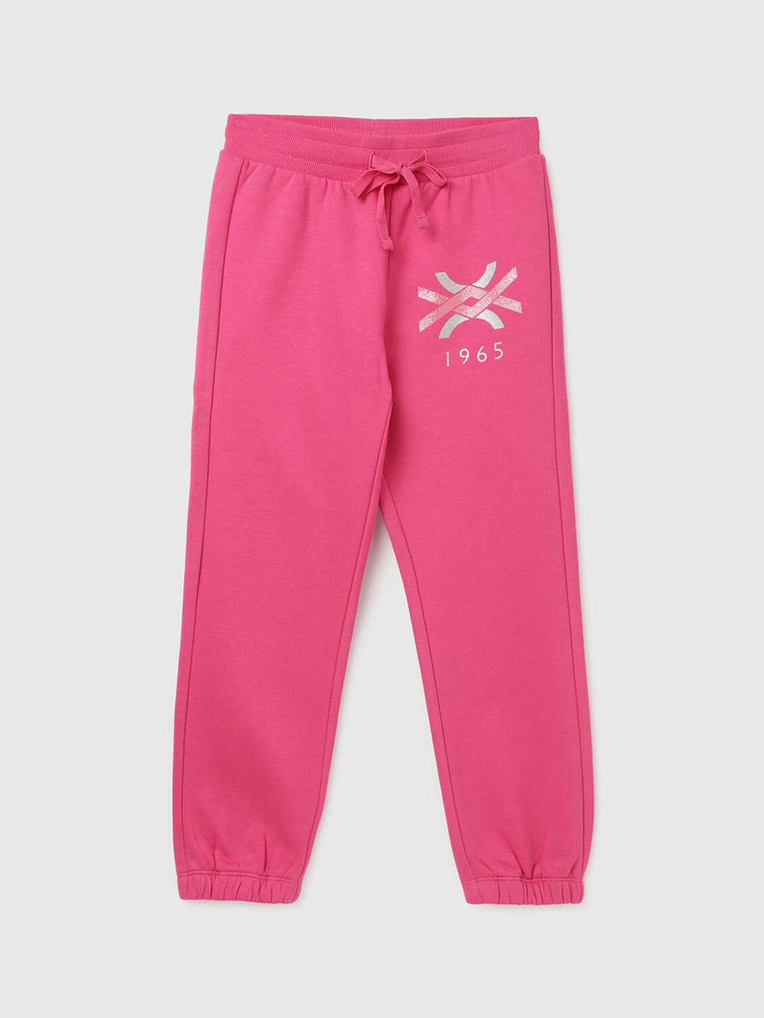 

United Colors of Benetton Girls Printed Joggers, Pink