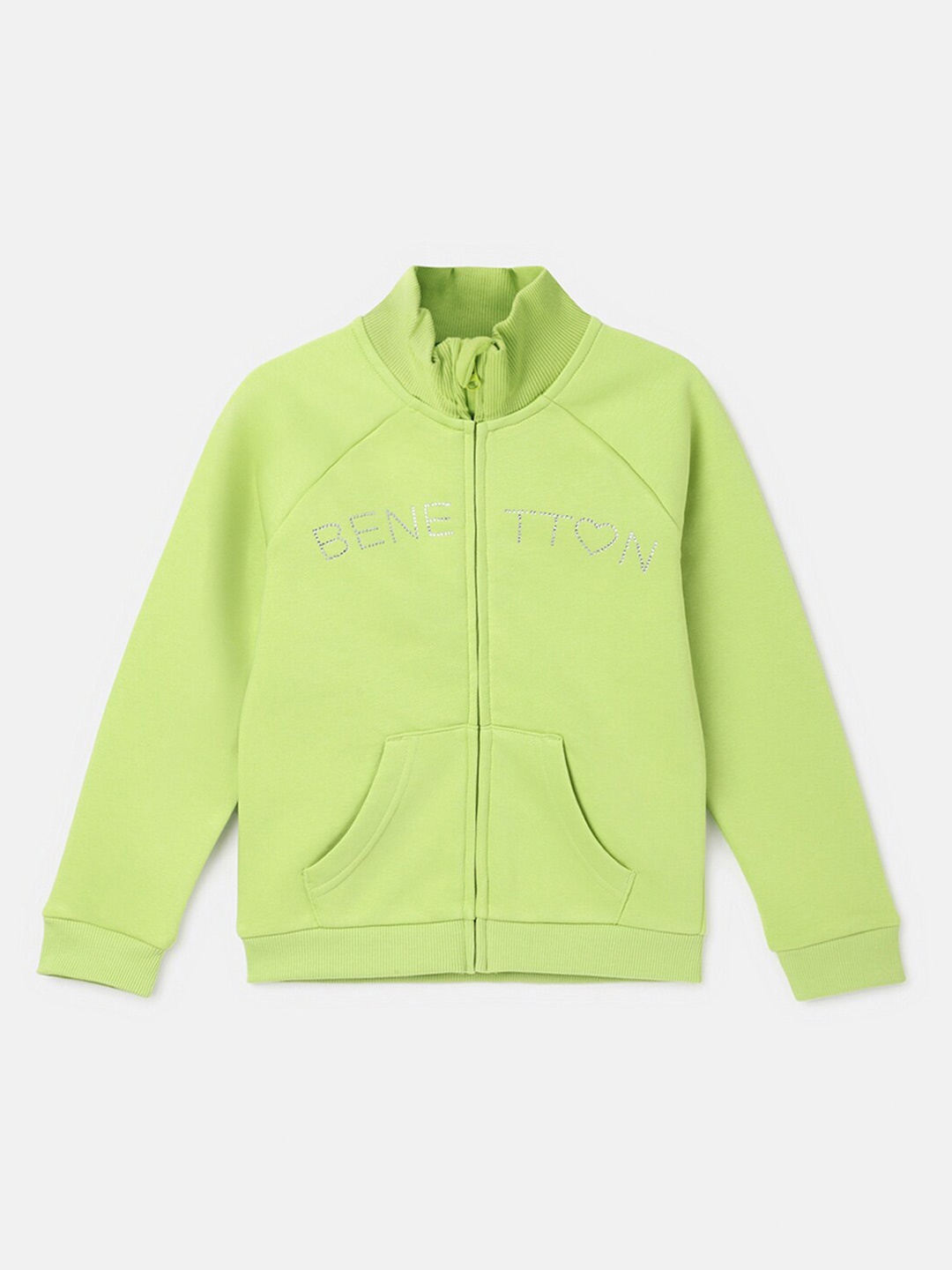 

United Colors of Benetton Girls Green Sweatshirt