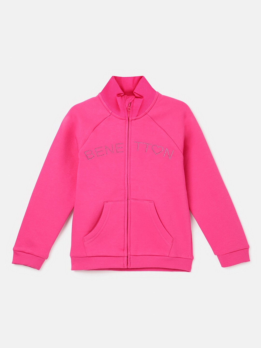 

United Colors of Benetton Girls Fuchsia Sweatshirt