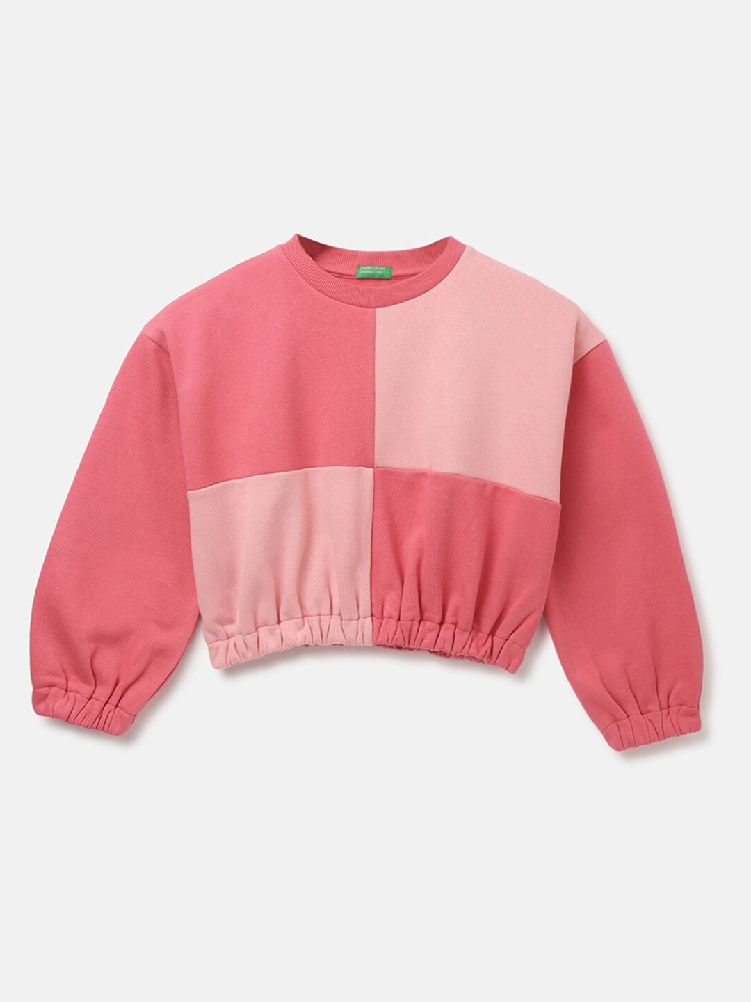 

United Colors of Benetton Girls Pink Sweatshirt