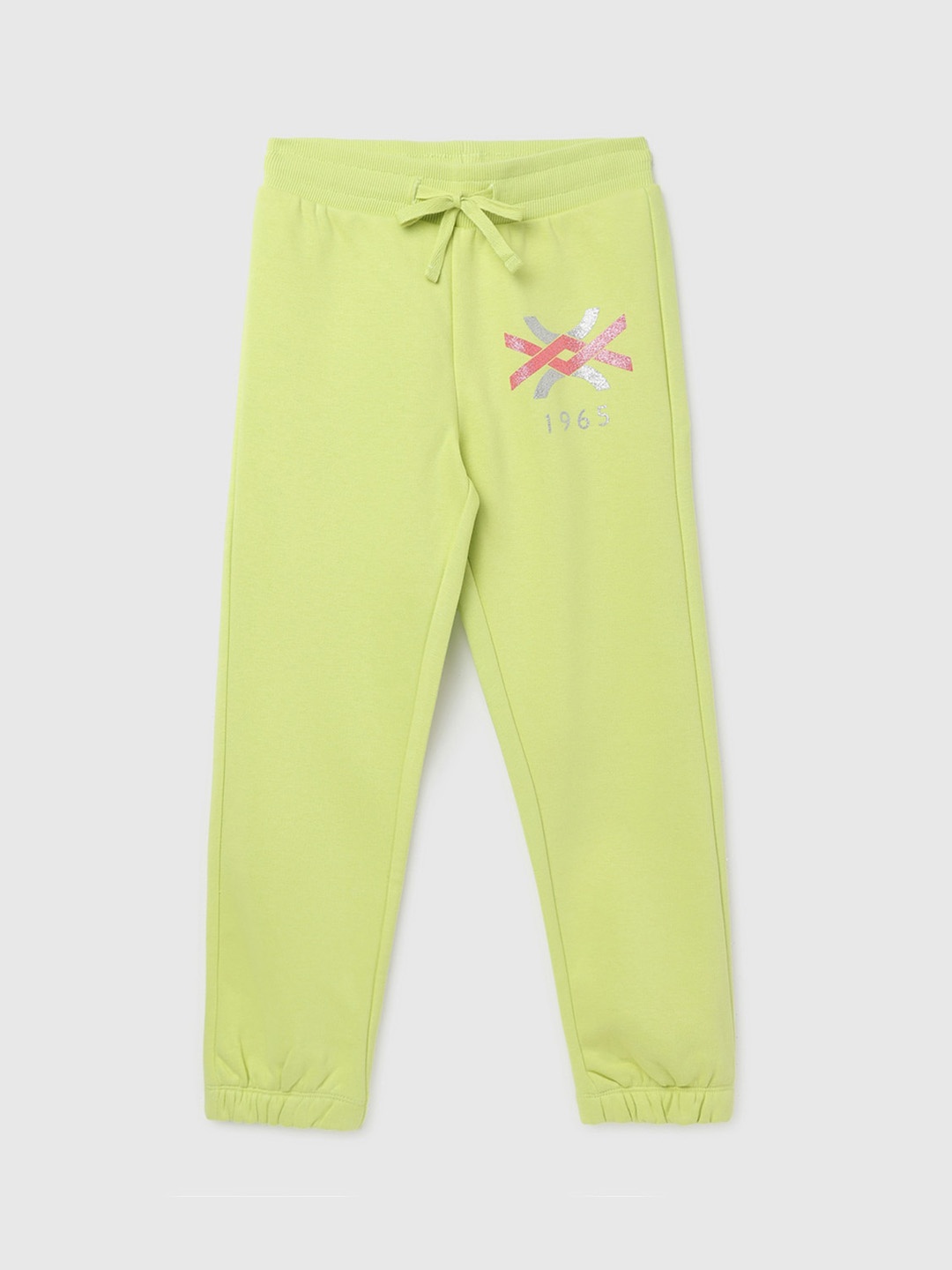 

United Colors of Benetton Girls Printed Joggers, Green
