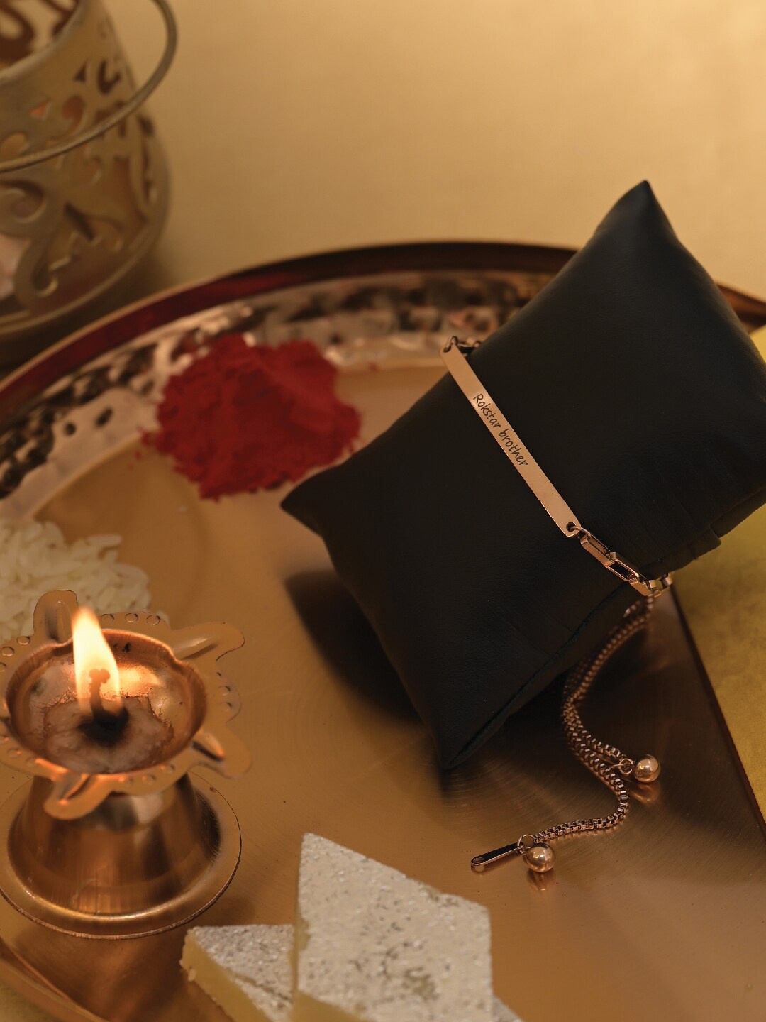 

PALMONAS 18k Rose Gold-Plated Rakhi