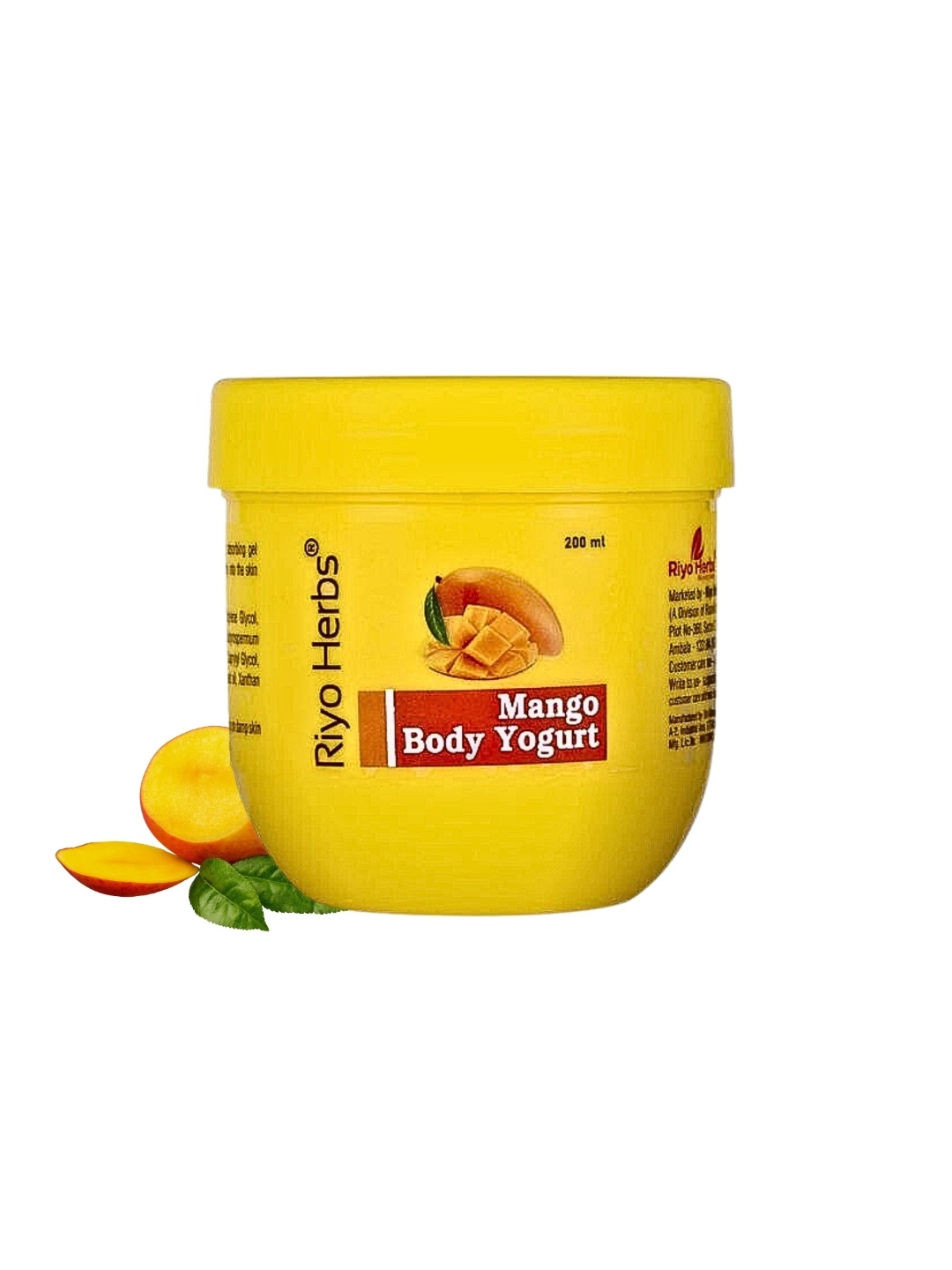 

Riyo Herbs Mango Body Yogurt - 200ml, Yellow