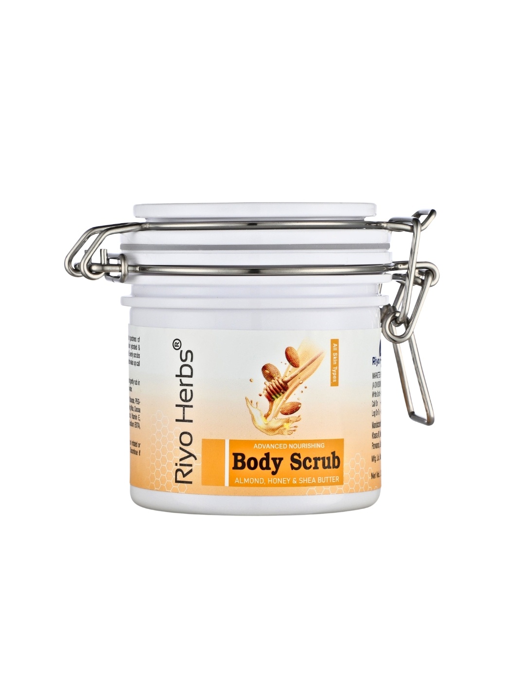 

Riyo Herbs Almond Honey & Shea Butter Body Scrub - 200 g, Yellow