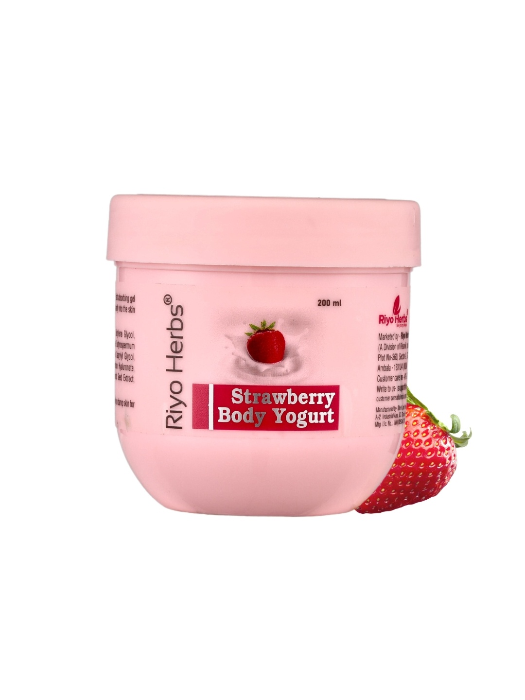 

Riyo Herbs Strawberry Body Yogurt - 200ml, Pink