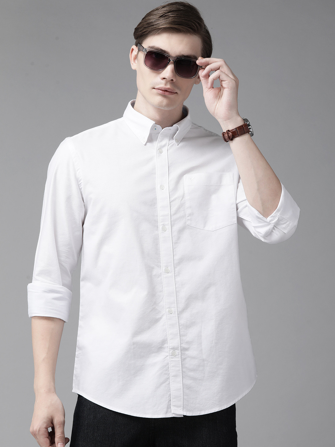 

Blackberrys Slim Fit Pure Cotton Casual Shirt, White