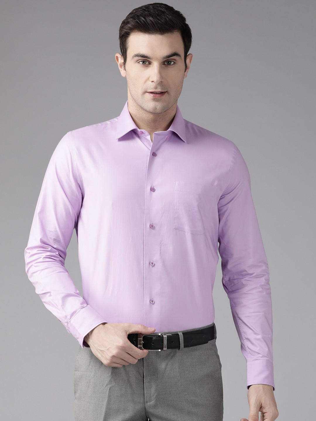 

Blackberrys Slim Fit Pure Cotton Formal Shirt, Lavender