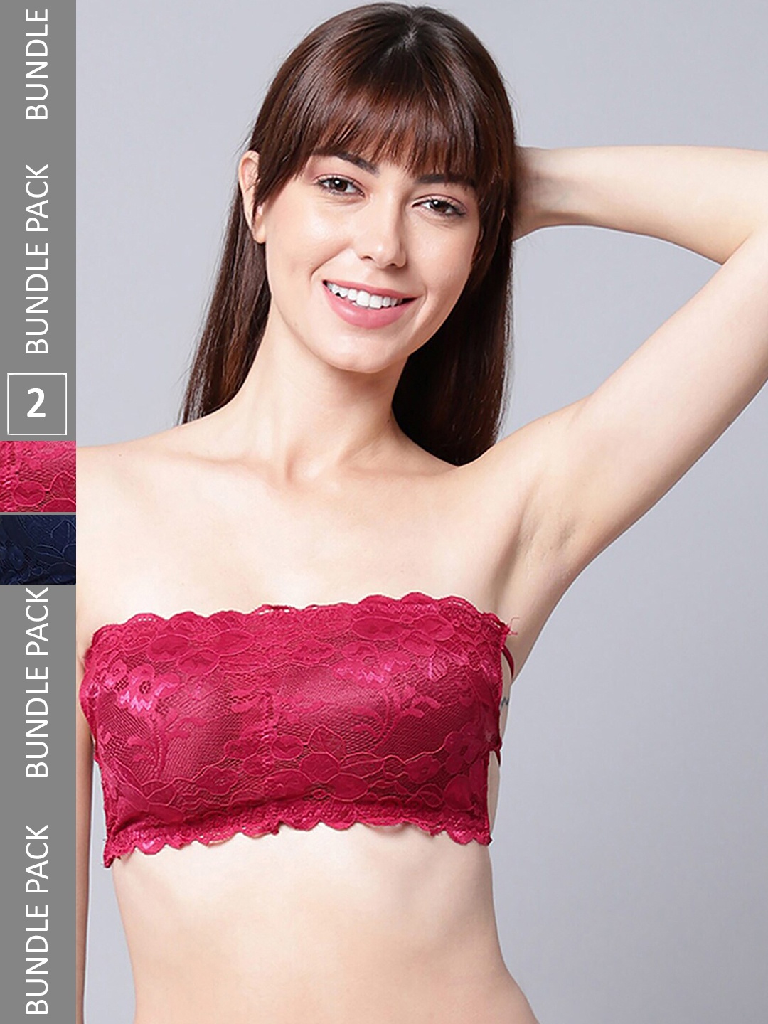 

AROUSY Pack Of 2 Full Coverage Minimizer Bra With All-Day Comfort 360 Degree Support, Red