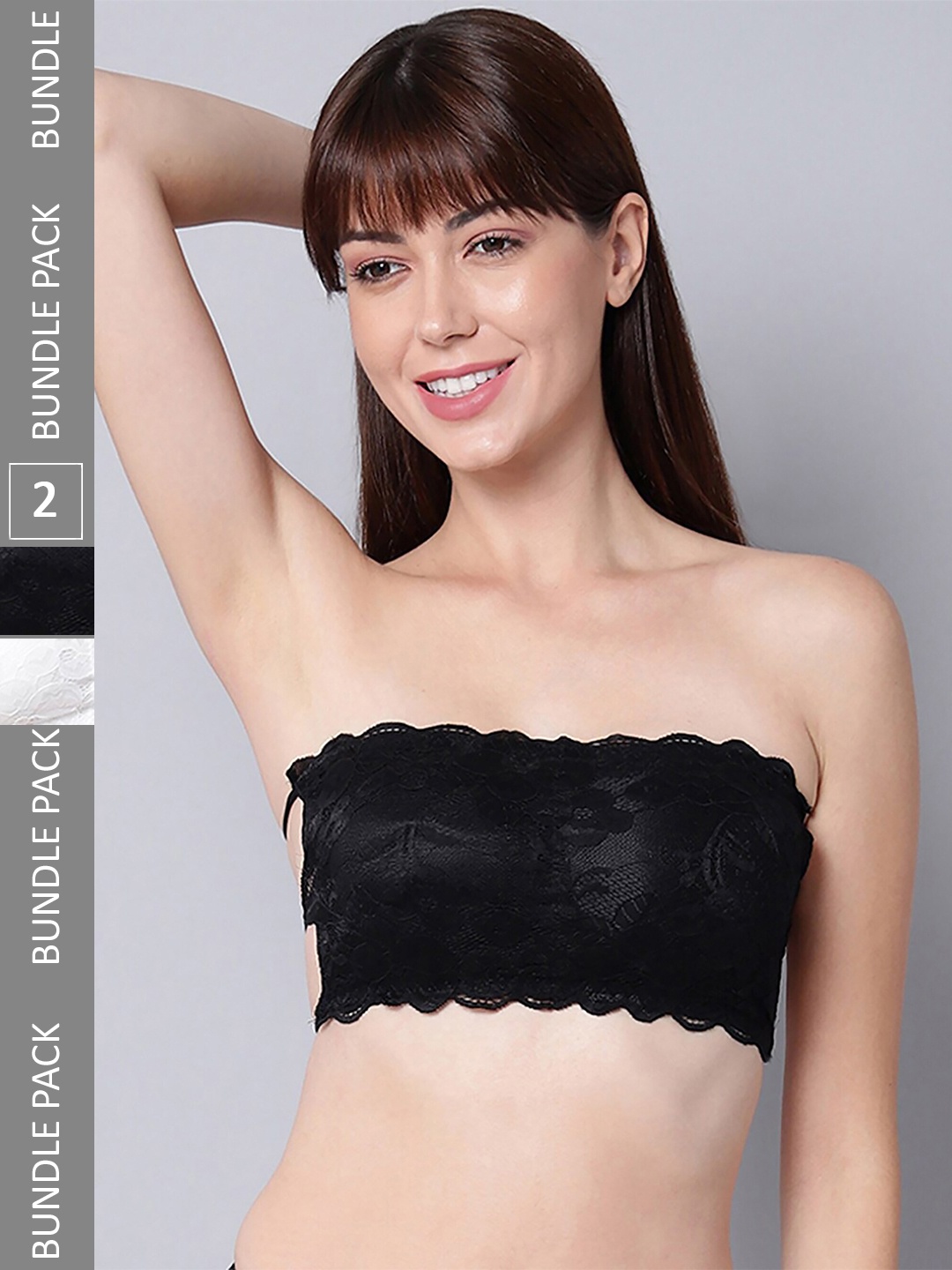 

AROUSY Pack Of 2 Full Coverage Minimizer Bra With All-Day Comfort 360 Degree Support, Black
