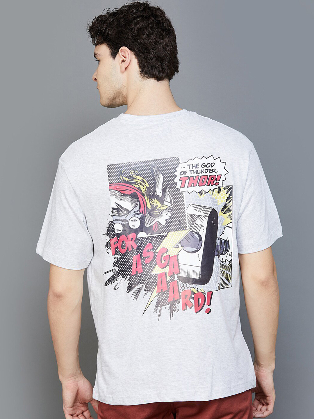

Fame Forever by Lifestyle Graphic Printed Casual T-shirt, Grey melange