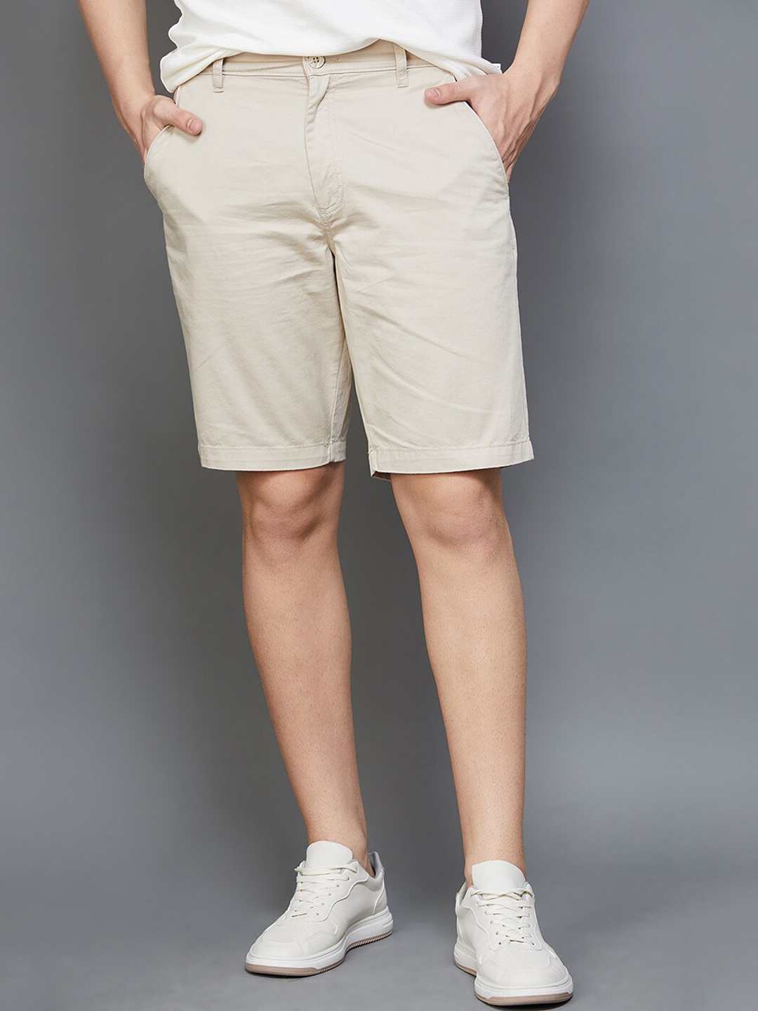 

Fame Forever by Lifestyle Men Regular Fit Cotton Shorts, Beige