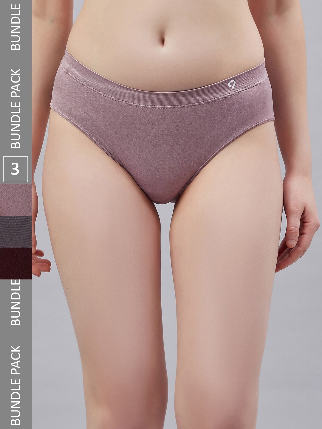 

C9 AIRWEAR Women Pack Of 3 Seamless Bikini Briefs P1197_Pack3, Pink