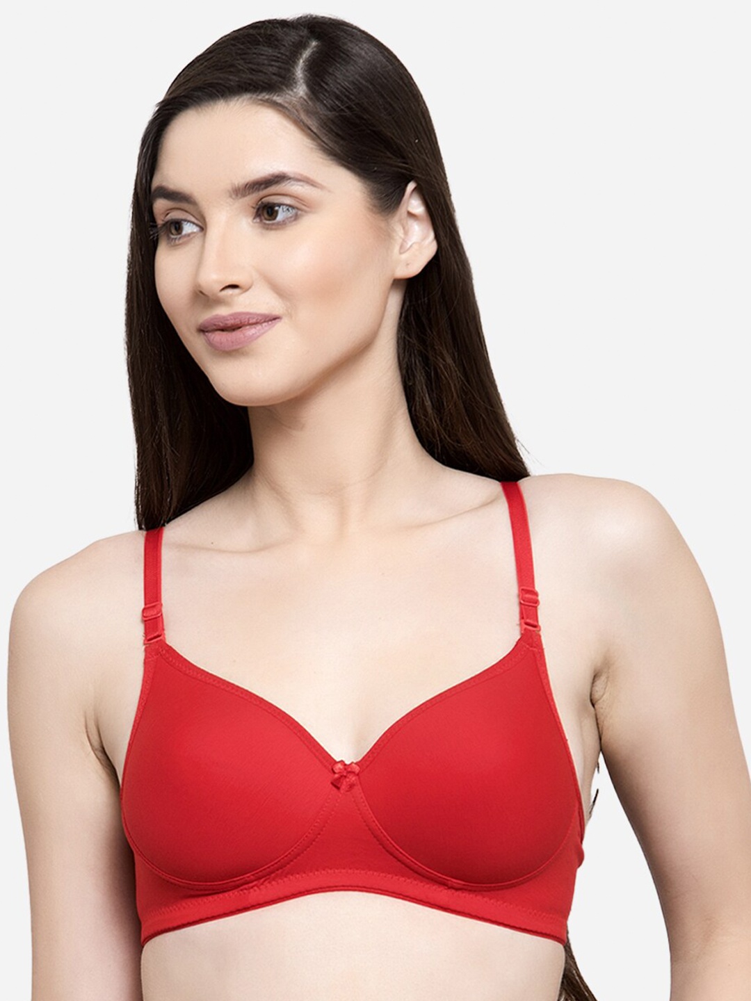 

GROVERSONS Paris Beauty Full Coverage Everyday Bra With All Day Comfort, Red
