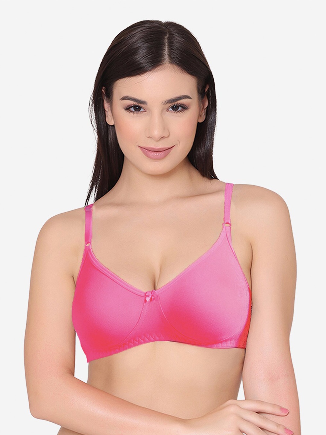 

GROVERSONS Paris Beauty Full Coverage Everyday Bra With All Day Comfort, Pink