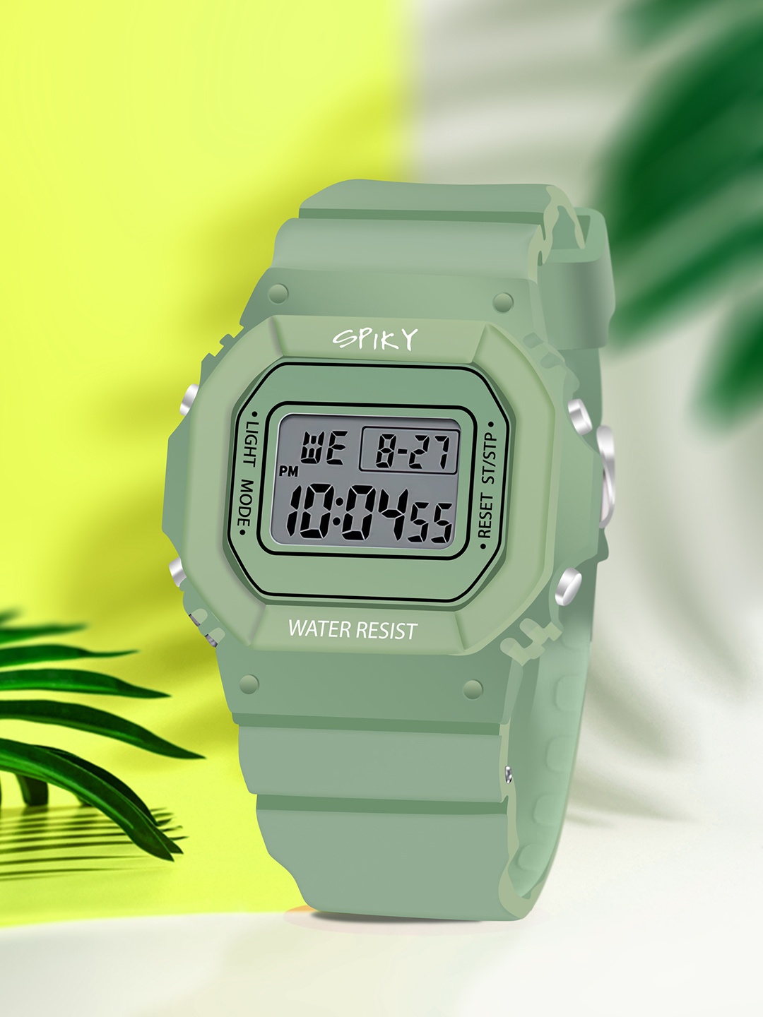 

Spiky Kids Dial & Straps Digital Multi Function Automatic Watch SPKEVA13_GRN, Green