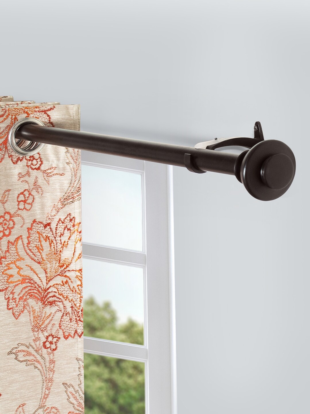 

Deco Window Brown 2 Pieces Extendable Curtain Rods