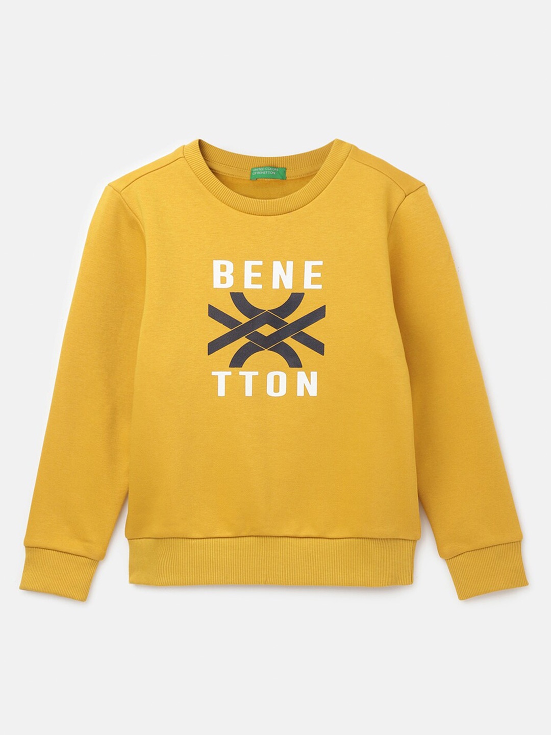 

United Colors of Benetton Boys Printed Sweatshirt, Yellow