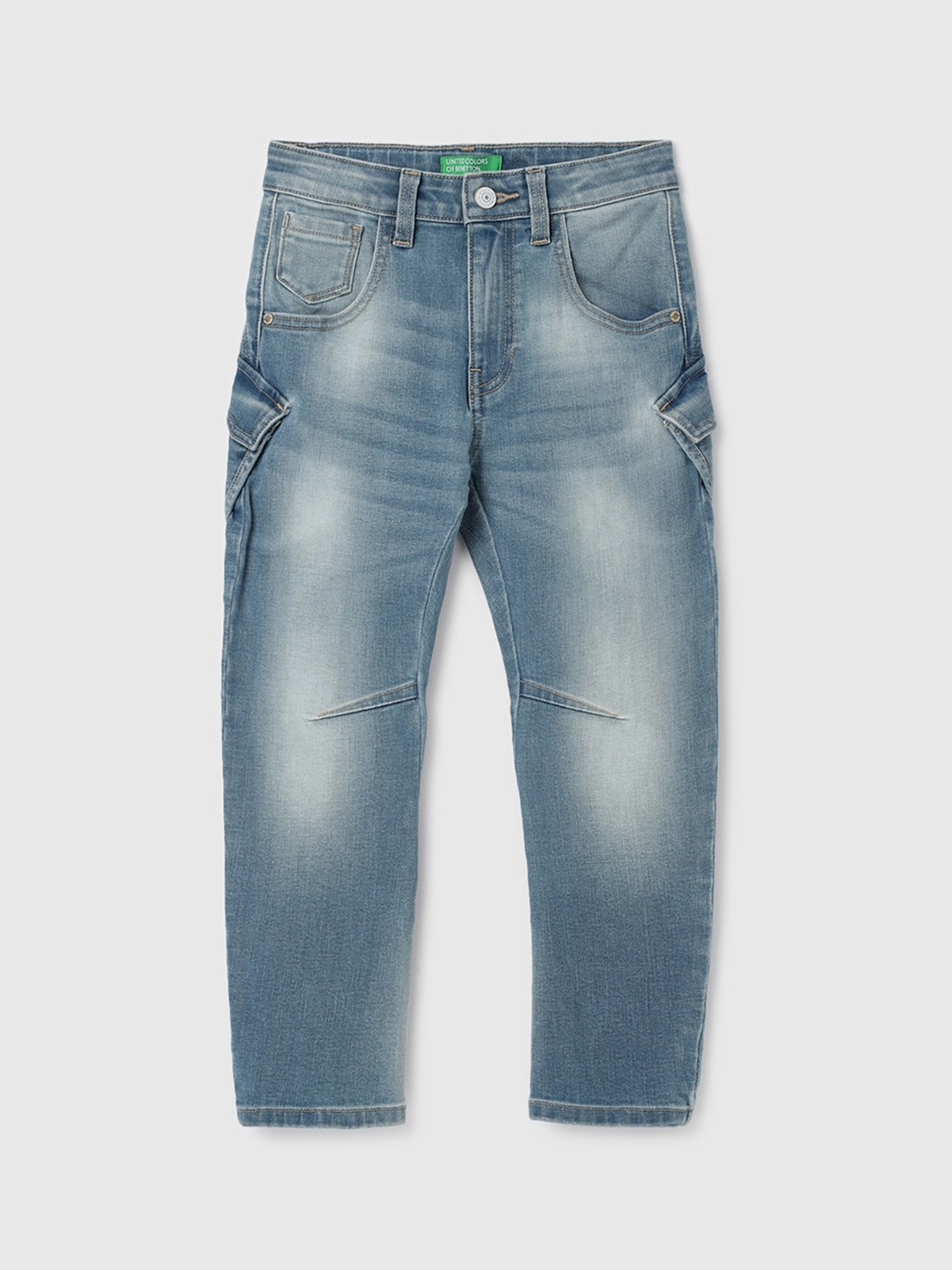 

United Colors of Benetton Boys Heavy Fade Jeans, Blue