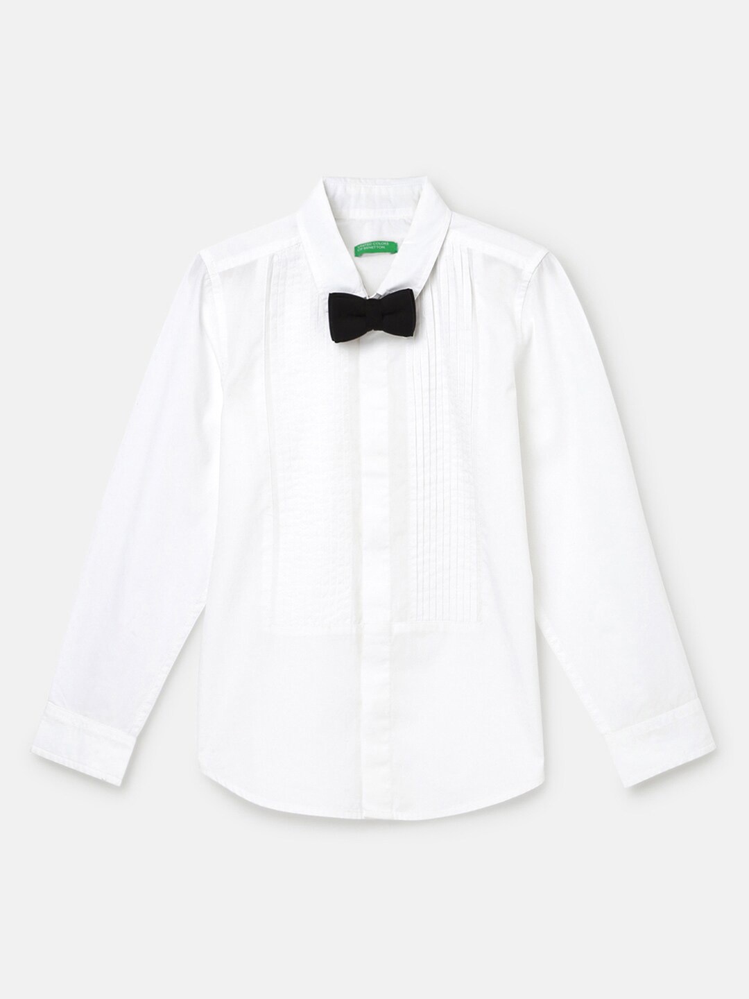 

United Colors of Benetton Boys Cotton Casual Shirt, White