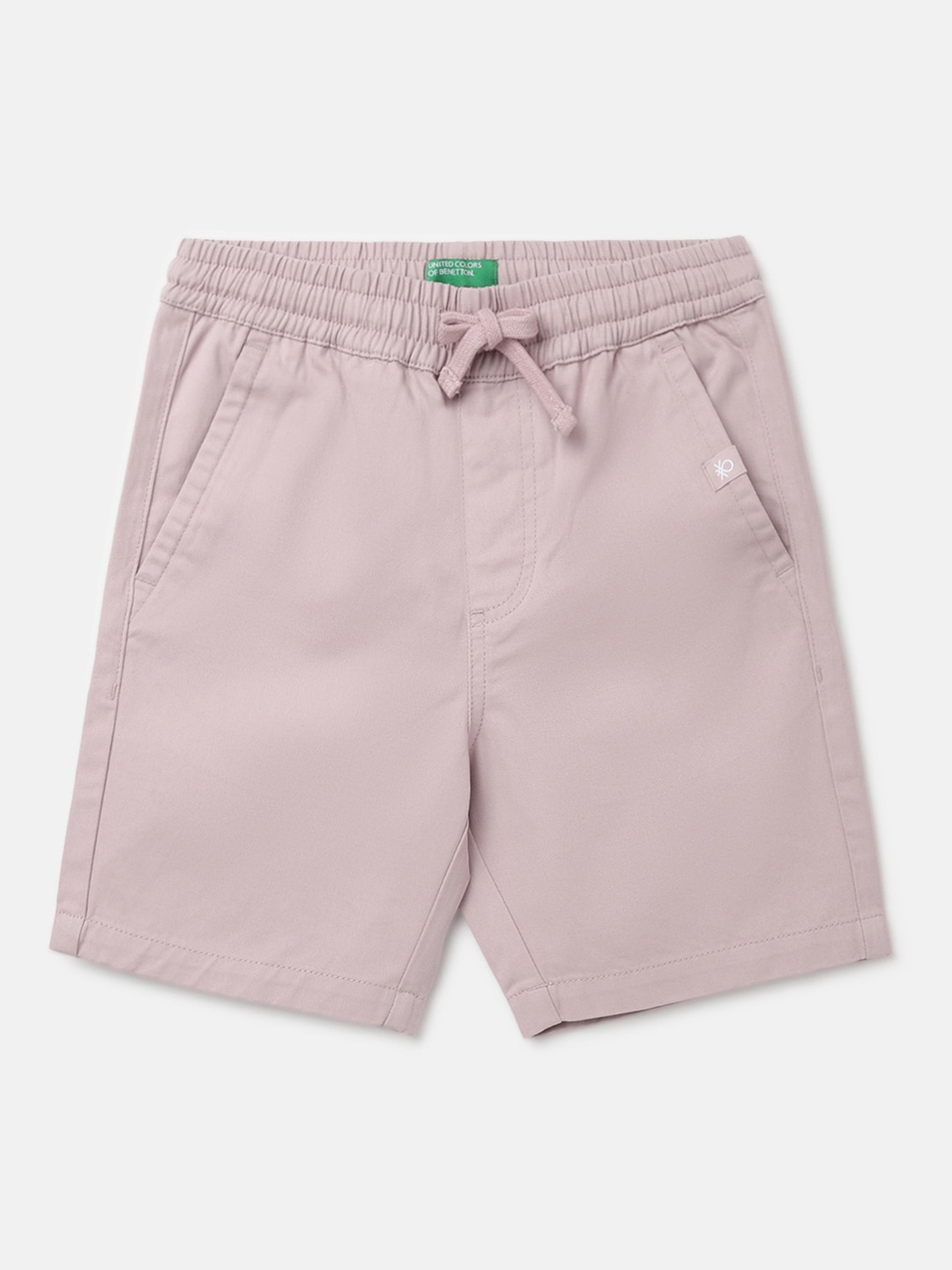

United Colors of Benetton Boys Mid Rise Cotton Shorts, Mauve