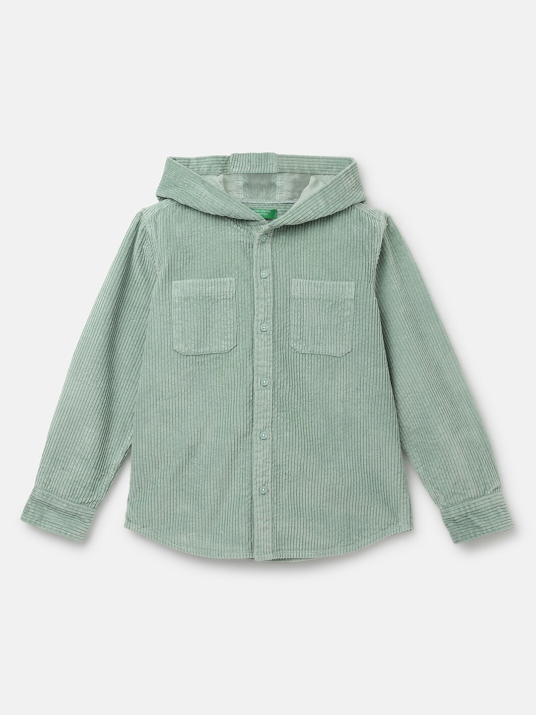 

United Colors of Benetton Boys Cotton Casual Shirt, Green