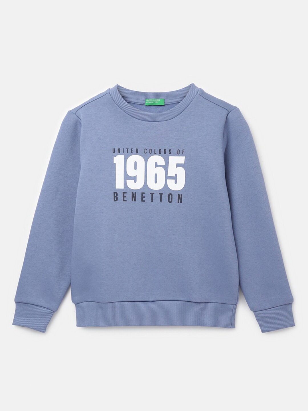 

United Colors of Benetton Boys Typography Printed Pullover, Blue