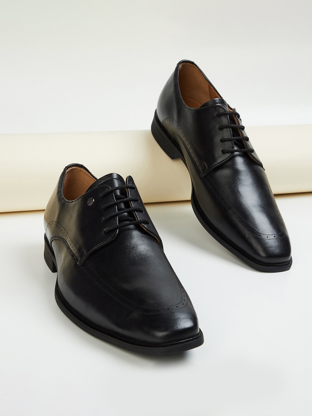 

CODE by Lifestyle Men Textured Formal Derbys, Black