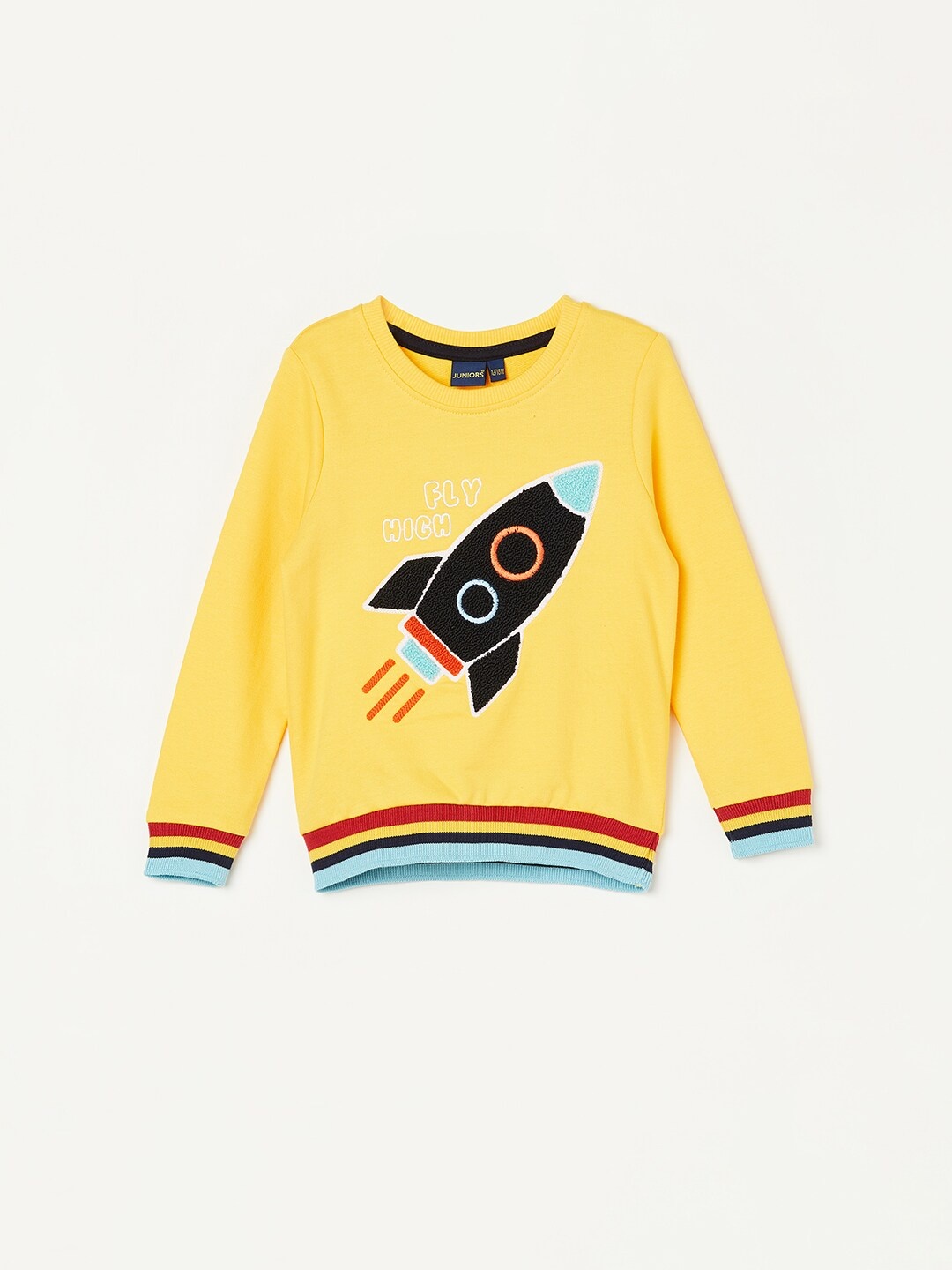 

Juniors by Lifestyle Boys Graphic Printed Sweatshirt, Yellow