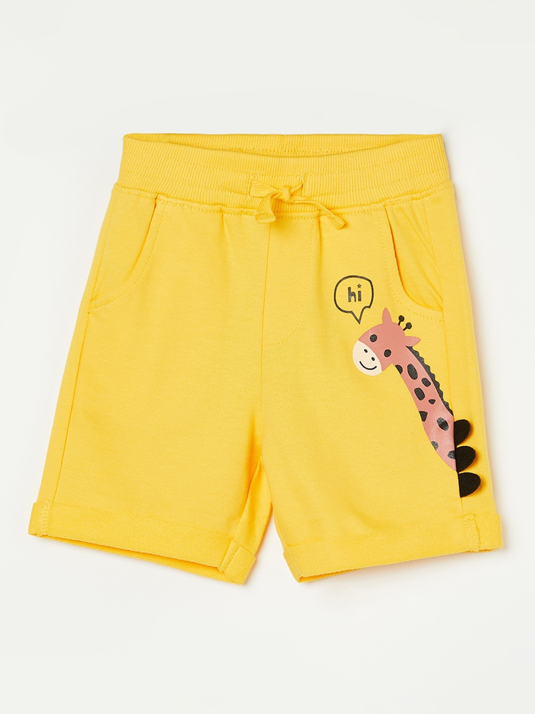 

Juniors by Lifestyle Boys Graphic Printed Mid-Rise Regular Shorts, Yellow